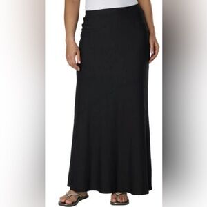 Matty M Classic Black Maxi Skirt